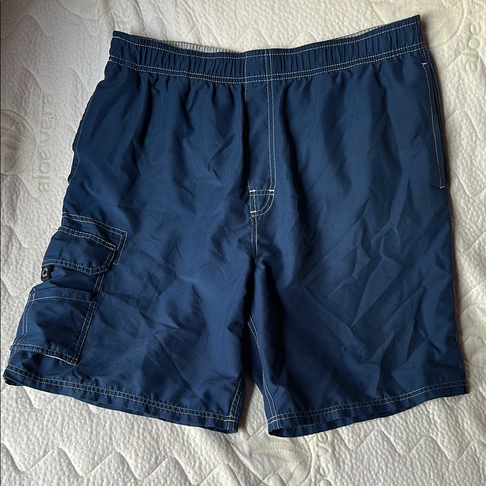 Men's Blue Athletic Shorts